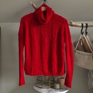 Red Turtle Neck Sweater
